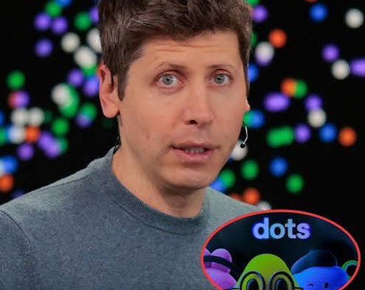 Sam Altman presenting dots, OpenAI